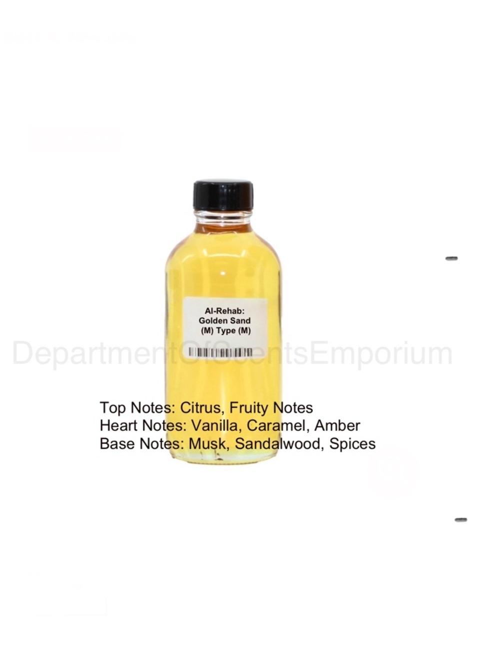 Al-Rehab: Golden Sand (M) Type [Old Edition] 4 Oz bottle Fragrance Oil